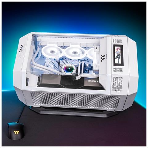 Case Tower 300 Micro Tower micro ATX, Mini-ITX 3 Porte USB 3.2 Colore Bianco (Finestrato) - Foto 6