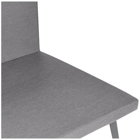 Divano Da Giardino 3 Posti Loretello Lato Sinistro Grigio - Foto 2