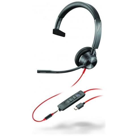 Poly Blackwire 3315-m Microsoft Teams Certified Usb-c 3.5mm Mono Headset - Foto 1