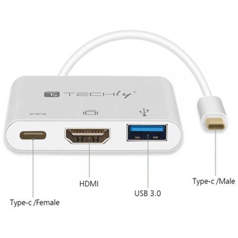 Cavo Convertitore Adattatore Da Usb-c A Usb 3.0, Hdmi E Pd - Foto 3