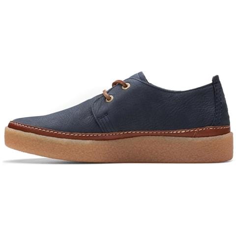 Clarkwood Low Sneakers Pelle Scamosciata /nabuk Scarpe Uomo Blu Eu 41, Cl26176867 - Foto 2