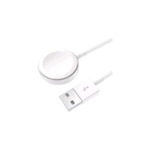 Apple Watch Charger Usb-a Caricabatterie Wirless Compatibile Con Tutti I Modelli Di Apple Watch 2.5 W Cavo Intrecciato 1 Mt Bianco - Foto 1