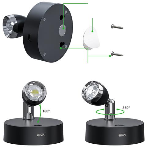 Faretto Con Telecomando, Faretto Led Wireless - Foto 5
