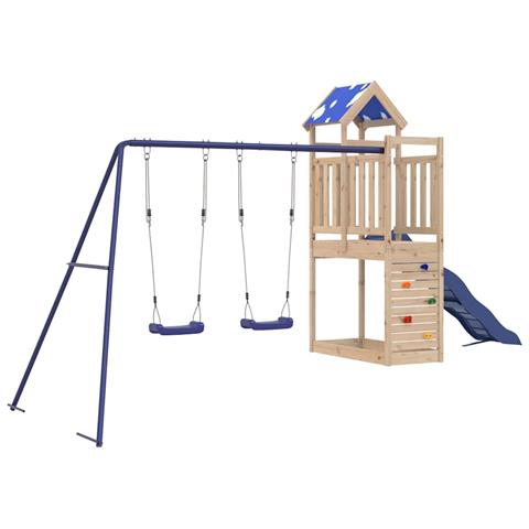Set Da Gioco Da Esterno In Legno Massello Di Pino - Foto 2