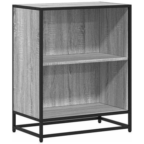 Libreria Grigio Sonoma 60x35x76 Cm In Legno Multistrato - Foto 2