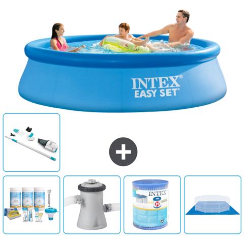 Piscina Fuori Terra - In Giro - 305x76 Cm - Blu - Include Accessori Coordinati A564 - Foto 1