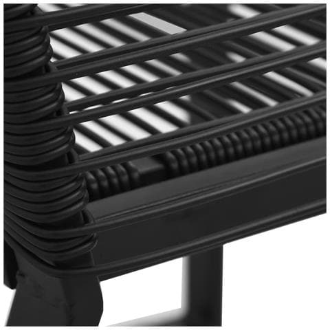 Sedie Da Giardino 2 Pz Nere In Rattan Pvc - Foto 8