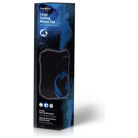 GMPD100BK tappetino per mouse Tappetino per mouse per gioco da computer Nero, Blu - Foto 2