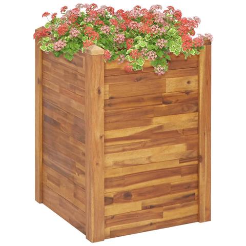 Letto Rialzato Da Giardino 60x60x44 Cm In Legno Massello D'acacia - Foto 2