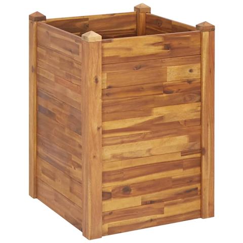 Letto Rialzato Da Giardino 60x60x44 Cm In Legno Massello D'acacia - Foto 1