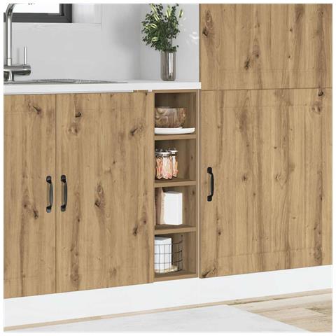 Armadio Inferiore “Riga” Rovere Artigianale 20x44,5x81,5 cm - Foto 2