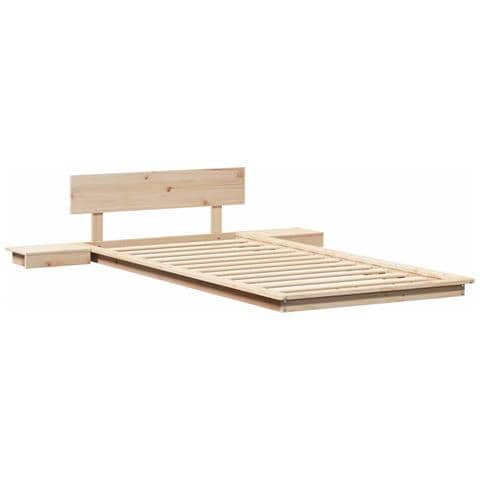 Struttura del letto Marrone 100 x 200 cm legno - Foto 1