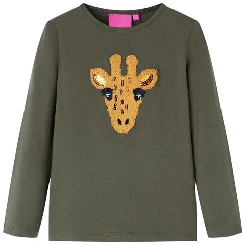 Maglietta per Bambini a Maniche Lunghe Cachi 140 - Foto 1