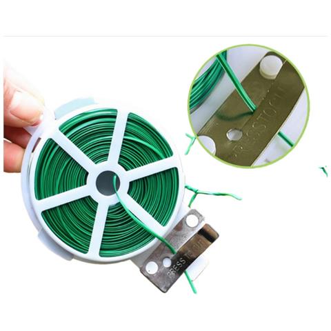 Filo Rivestito In Plastica Con Taglierina Per Giardinaggio - Supporto Per Piante E Viti - Foto 2