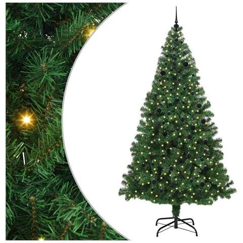 Albero di Natale artificiale con 300 LED Verde 240 cm - Foto 1