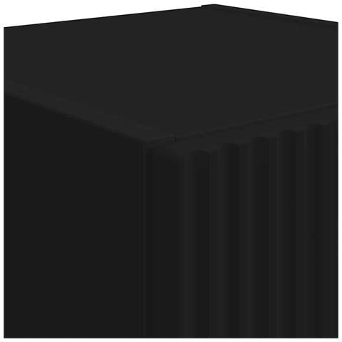 Mobile TV da parete Nero 30 x 31 x 80 cm Legno multistrato - Foto 9