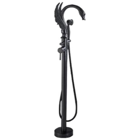 Rubinetto per vasca da bagno indipendente, Blackswan, tipo M130, modello nero, misura 97 cm - Foto 1