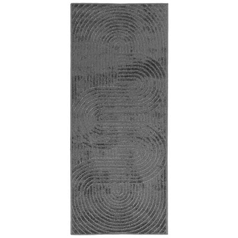 Tappeti per area HUARTE Antracite 200 x 80 cm Poliestere - Foto 1