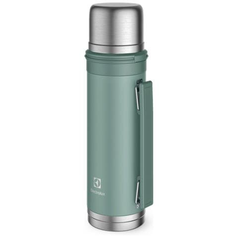 ACCESSORI CONSERVAZIONE CIBO ETHJ01 Bottiglia verde da 1 litro con manico. Mantiene il caldo fino a 24 ore e il freddo fino a 22 ore. Materiale acciaio inox. - Foto 1