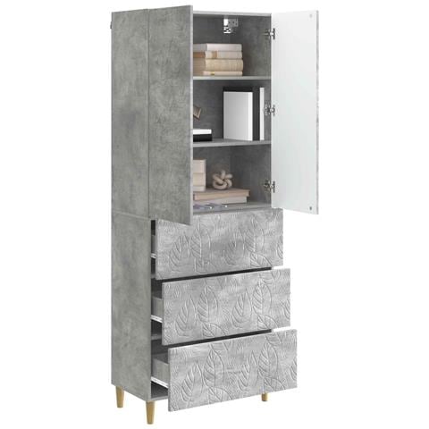 Set di armadi 2 pcs Grigio Cemento 66 x 34,5 x 90 cm - Foto 2