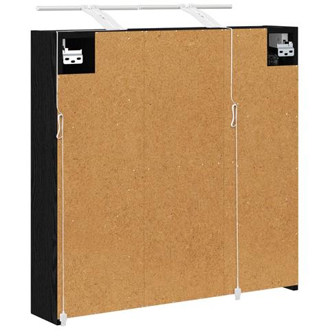 Mobiletto per specchio da bagno Rovere Nero 70 x 14,5 x 70 cm - Foto 9