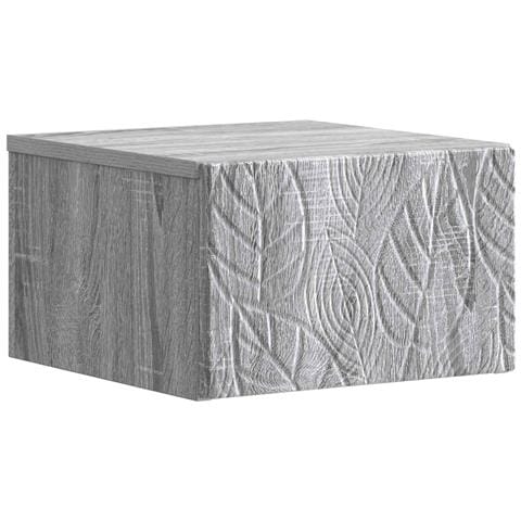 Mobiletto da notte a muro Sonoma grigio 49 x 34,5 x 20 cm - Foto 1