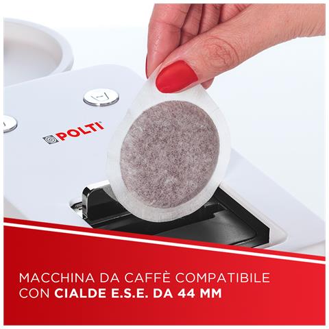 Coffea S18W, macchina da caffè a cialde E.S.E. da 44 m con espulsione automatica delle cialde nell'apposito cassetto, serbatoio removibile da 0,85 l - Foto 2