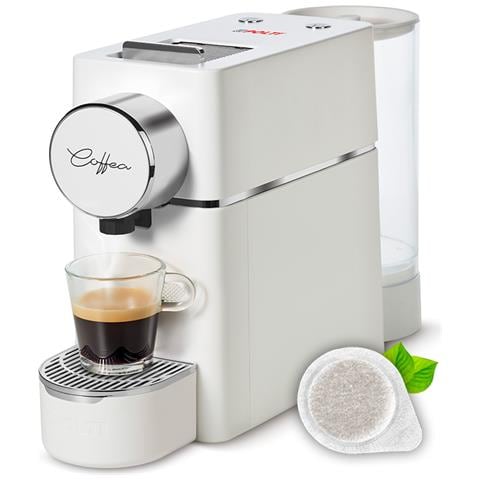 Coffea S18W, macchina da caffè a cialde E.S.E. da 44 m con espulsione automatica delle cialde nell'apposito cassetto, serbatoio removibile da 0,85 l - Foto 1