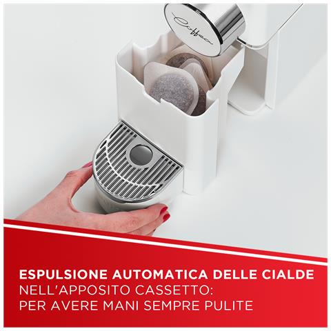 Coffea S18W, macchina da caffè a cialde E.S.E. da 44 m con espulsione automatica delle cialde nell'apposito cassetto, serbatoio removibile da 0,85 l - Foto 7