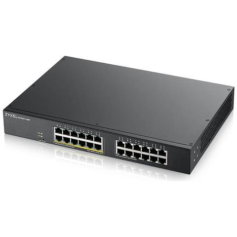 GS1900-24EP Gestito L2 Gigabit Ethernet (10/100/1000) Supporto Power over Ethernet (PoE) Nero - Foto 1