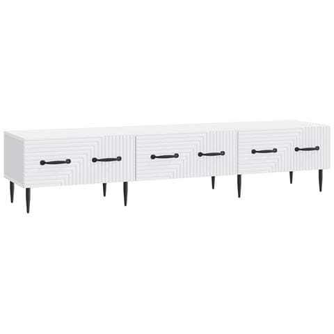 Mobile TV Bianco 147 x 34,5 x 30 cm Legno ingegnerizzato - Foto 1
