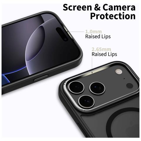 Custodia Per Iphone 17 Pro Max Nera Opaca Magsafe - Foto 2