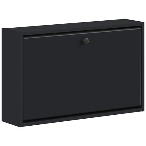 Mobiletto per Scarpe da Muro BREDA 71 x 17 x 43 cm Nero - Foto 1