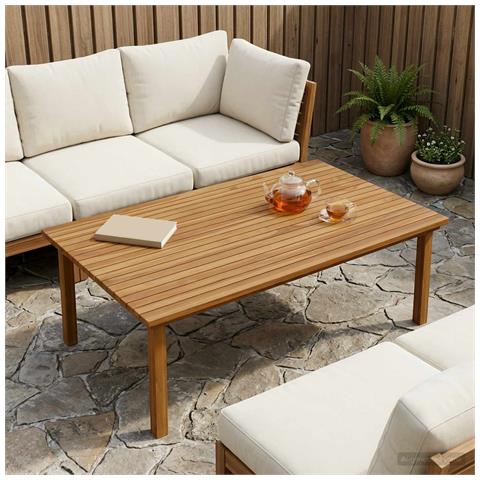 Piano del tavolo 120 x 70 x 3,5 cm Rettangolare Naturale - Foto 2