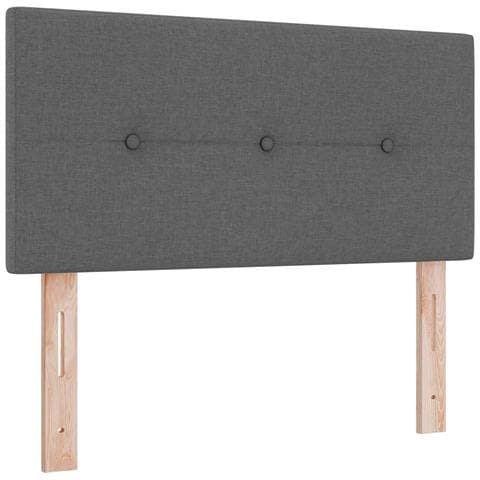 Letto box spring con materasso Grigio Scuro 120 x 190 cm - Foto 2