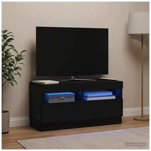 Mobile TV LED Nero Legno ingegnerizzato - Foto 2