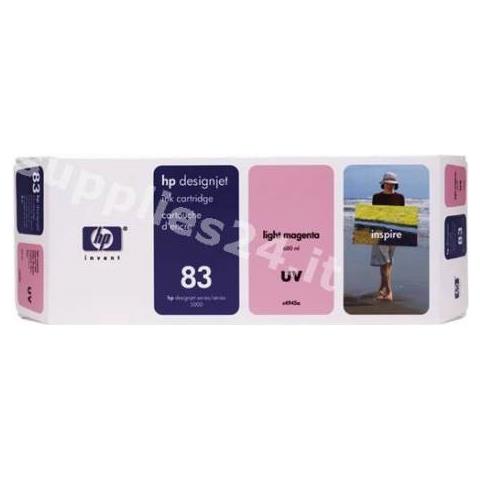 C4945a Cartuccia Ink Originale 83 Magenta Chiara UV DesignJet 5500/5500ps / 5000/5000ps Capacità 722 Pagine - Foto 3