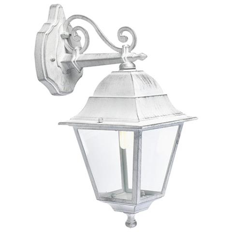 Applique in alto classica lampada da parete per esterno bianco-argento 6pz - Foto 7