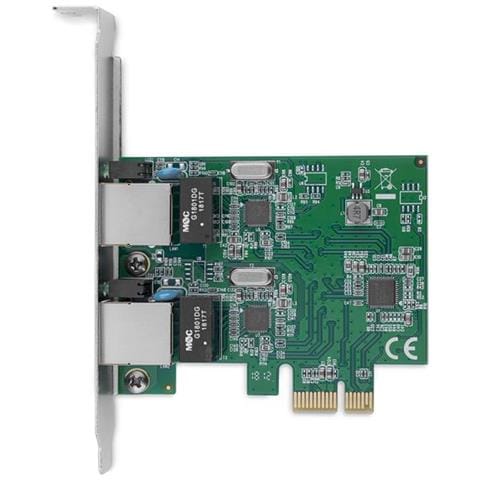 Scheda di Rete Ethernet PCI express a 2 porte RJ45 da 1 Gbps - Adattatore PCIe NIC Gigabit Ethernet 802.3ab - Foto 2