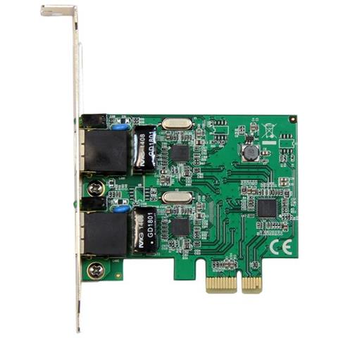 Scheda di Rete Ethernet PCI express a 2 porte RJ45 da 1 Gbps - Adattatore PCIe NIC Gigabit Ethernet 802.3ab - Foto 5