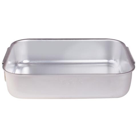 Rostiera Rettangolare Pesante 2 Maniglie Dimensioni 50x33 cm - Linea Alluminio 3 mm - Foto 4