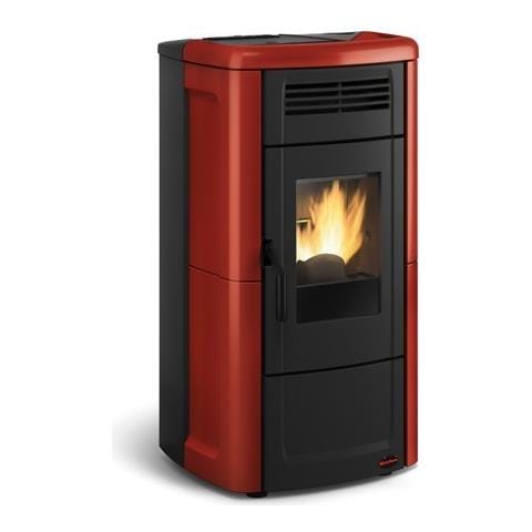 Stufa a Pellet Novella Rivestimento in Maiolica Potenza Termica 10.3 kW 295 m3 Riscaldabili - Foto 5