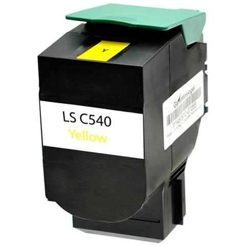 TONER COMPATIBILE -  540h Giallo Per Lexmark C540 N, 543 Dn, 544 N, 544 Dn, 544 Dtn C540h1yg 2.000 Pagine - Foto 1