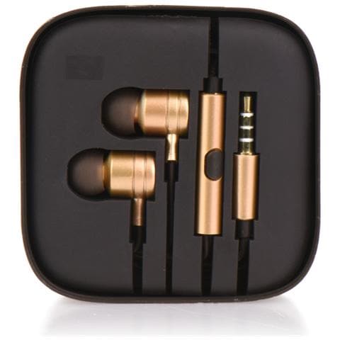 Kit Auricolari Hf Stereo Android Box Mi Metallico Oro - Foto 1