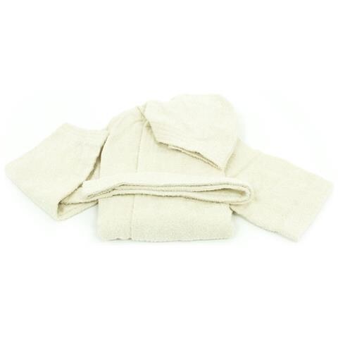 Accappatoio Per Bambini In Spugna Modello Children Colore Panna 6 Anni Panna - Foto 3