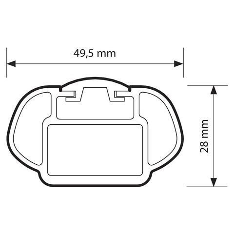 Cp. barre P / tutto Alumia L 127cm Alluminio - Foto 9