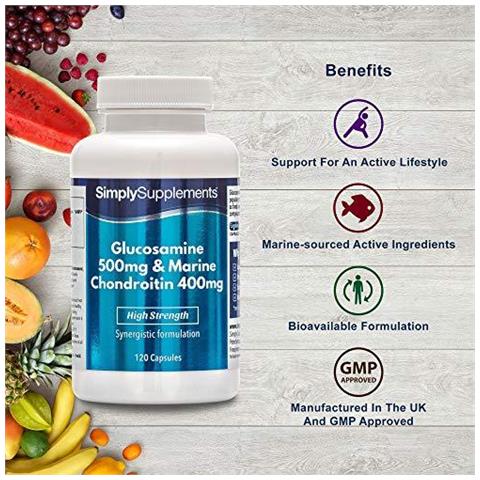 Glucosamina 500 Mg E Condroitina 400 Mg - Promuove La Salute Delle Articolazioni - 120 Capsule - 4 Mesi Di Trattamento - Foto 7