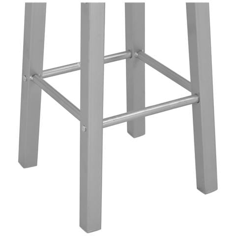 Set Da Bar 3 Pz In Legno E Acciaio Nero - Foto 2