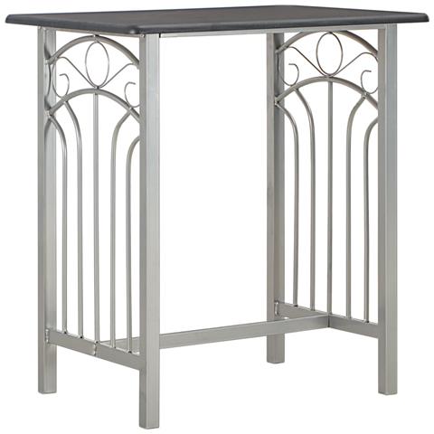 Set Da Bar 3 Pz In Legno E Acciaio Nero - Foto 10