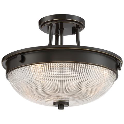 2 Light Semi-flush - Palladian Bronze, E27 - Foto 2